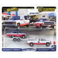 Hot Wheels Premium Car Culture Team Transport '63 Chevy Nova '88 Chevy Silverado 3500.