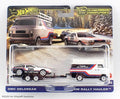 Hot Wheels Premium Team Transport #78 DMC DeLorean /HW Rally Hauler.