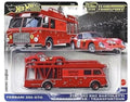 Hot Wheels Premium Team Transport Ferrari 250 GTO and a Fiat 642 RN2 Bartoletti Transporter.